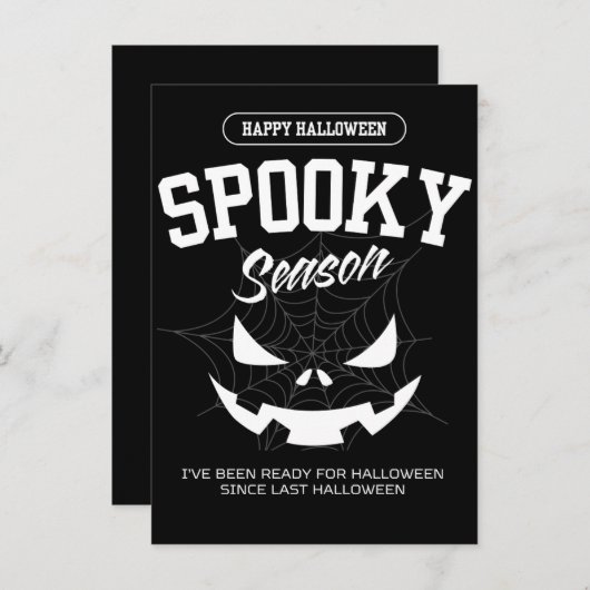 Halloween Feestkaarten Kaart (Voorkant / Achterkant)