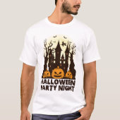 Halloween Feestnacht T-shirt (Voorkant)