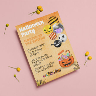 Halloween Feestplezier Kinder en Volwassenen Kaart