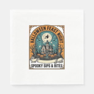 Halloween Feestshirt Spoken Feest Geheime Huis_1 Servet