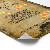 Halloween Feestspel Tel de Snoepmais Poster (Hoek)