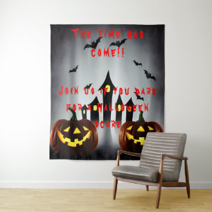 Halloween Feesttijd Doe mee als je Durft Wandkleed