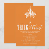 Halloween-feestuitnodiging - elegante uitnodiging (Voorkant / Achterkant)