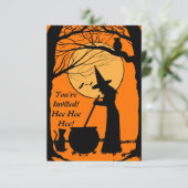  Halloween-feestuitnodiging Kaart (Staand voorkant)