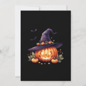 Halloween-feestuitnodiging, spookachtige Schattige Kaart (Achterkant)