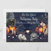 Halloween-feestuitnodigingen Spooky Be Our Guest Kaart (Voorkant)