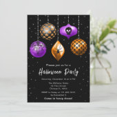 Halloween Feestvakantie Ornamenten Kaart (Staand voorkant)