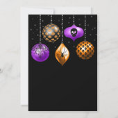 Halloween Feestvakantie Ornamenten Kaart (Achterkant)