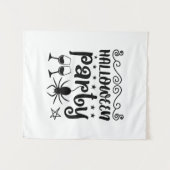 Halloween-feestverjaardag Wandkleed (Voorkant (horizontaal))