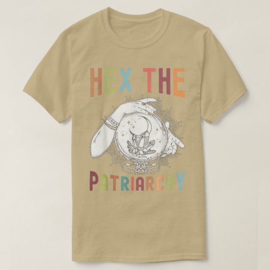 Halloween Feminist heks Vibes Hex the Patriarchy T-shirt (Design voorkant)