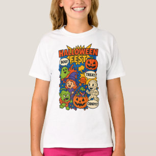 Halloween Fest Comic Retro Kleding Unisex Unique T-shirt