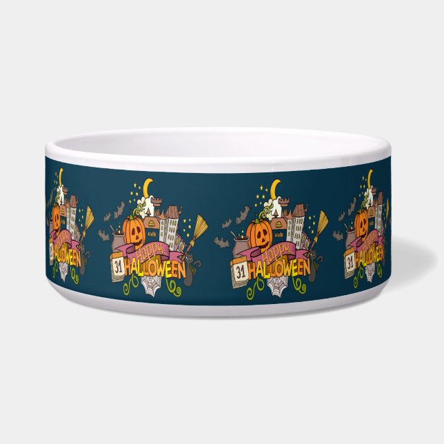 Halloween Festival Voerbakje (Voorkant)