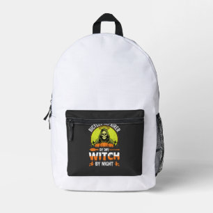Halloween Fietshersteller Overdag Heks 's Nachts Bedrukte Rugzak