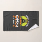 Halloween Fietshersteller Overdag Heks 's Nachts Handdoek (Handdoek)
