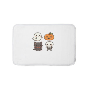 Halloween-figuren – Geest, Pompoen, Zwarte Kat & Badmat
