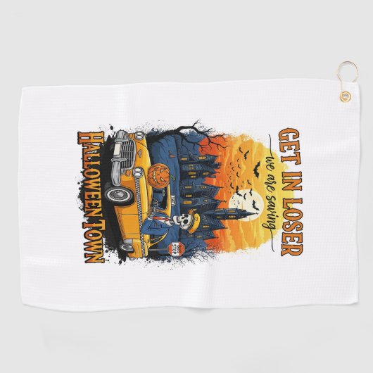  Halloween film Golfhanddoek (Horizontaal)