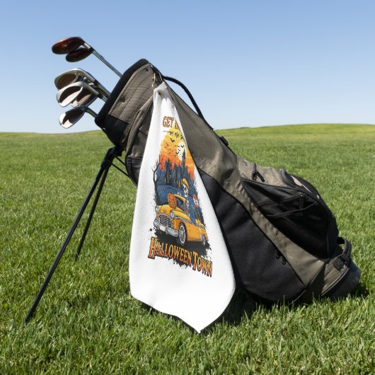  Halloween film Golfhanddoek (Groen)