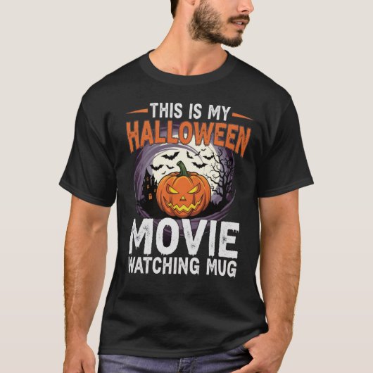 Halloween film kijken naar Mok - de perfecte T-shirt (Voorkant)