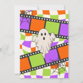 Halloween Film Night Scary Achtertuin Verjaardag Kaart (Achterkant)