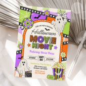 Halloween Film Night Scary Achtertuin Verjaardag Kaart