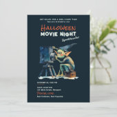 Halloween Film Night Spooktacular Gremlin Dark Kaart (Staand voorkant)