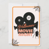 Halloween Film Night Spooky Schattig Kinder Kaart (Voorkant)