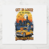 Halloween film Sparkling Wijnetiket (Enkel label)