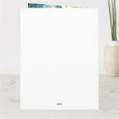 Halloween Fins lup met pompoenen eng Kaart (Achterkant)