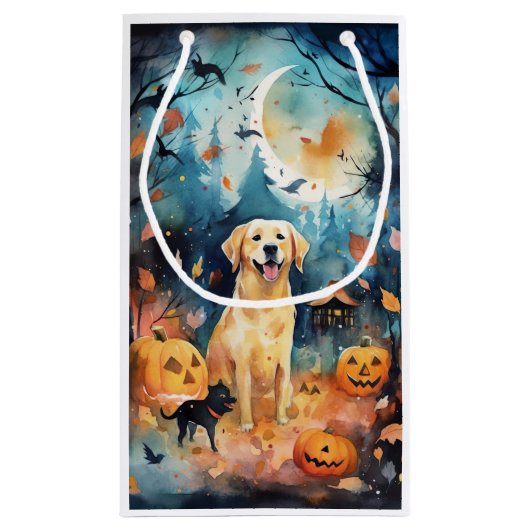 Halloween Fins lup met pompoenen eng Klein Cadeauzakje (Achterkant)