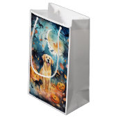 Halloween Fins lup met pompoenen eng Klein Cadeauzakje (Achterkant Gekanteld)