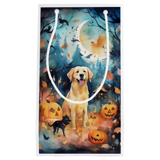 Halloween Fins lup met pompoenen eng Klein Cadeauzakje (Voorkant)