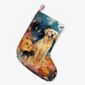 Halloween Fins lup met pompoenen eng Kleine Kerstsok (Voorkant (Hangend))