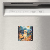 Halloween Fins lup met pompoenen eng Magneet (Insitu (Vaatwasser))