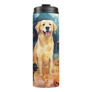 Halloween Fins lup met pompoenen eng Thermosbeker