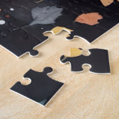 Halloween Finse Lappund Met Pompoenen Eng Legpuzzel (Zijkant)