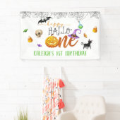 Halloween First Birthday Banner (Insitu)