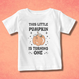 Halloween First Birthday Retro Pumpkin