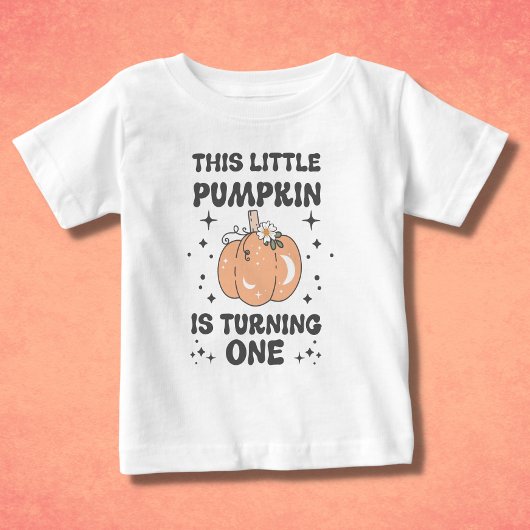 Halloween First Birthday Retro Pumpkin