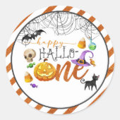 Halloween First Birthday Sticker (Voorkant)