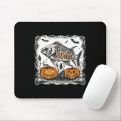 Halloween Fish Skeleton Funny Spooky Fish Bone Gra Muismat (Met muis)