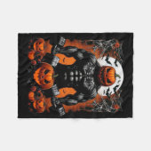 Halloween Fitness Skeleton Workout - Funny Gym Hal Fleece Deken (Voorkant (Horizontaal))