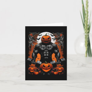 Halloween Fitness Skeleton Workout - Funny Gym Hal Kaart