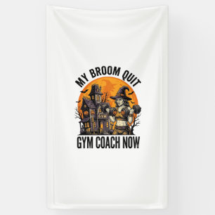 Halloween Fitness Trainer Heks Pompoen Workout Gr Spandoek