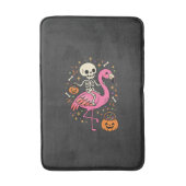 Halloween Flamingo Skelet Suiker Emmer Vector Afbe Badmat (Voorkant Verticaal)