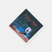 Halloween flamingo witboek servetten uit mijn kuns (Hoek)