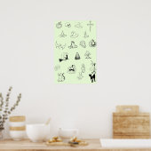 Halloween Flash Sheet Poster (Keuken)