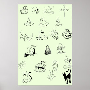 Halloween Flash Sheet Poster