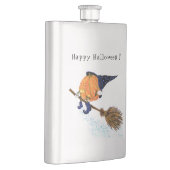 Halloween Flask heks Pumpkin Flying Broom Flacon (Rechts)