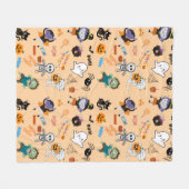 Halloween Fleece Blanket Deken (Voorkant (Horizontaal))
