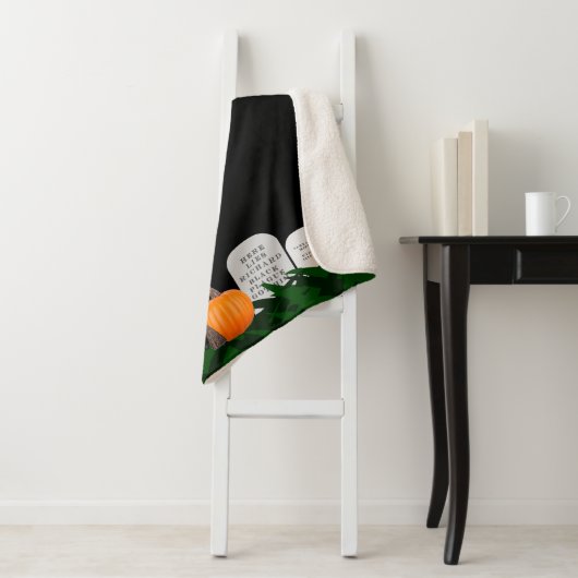 Halloween Fleece Blanket Sherpa Deken (In situ)